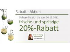 Sichern Sie sich frische und spritzige 20%-Rabatt